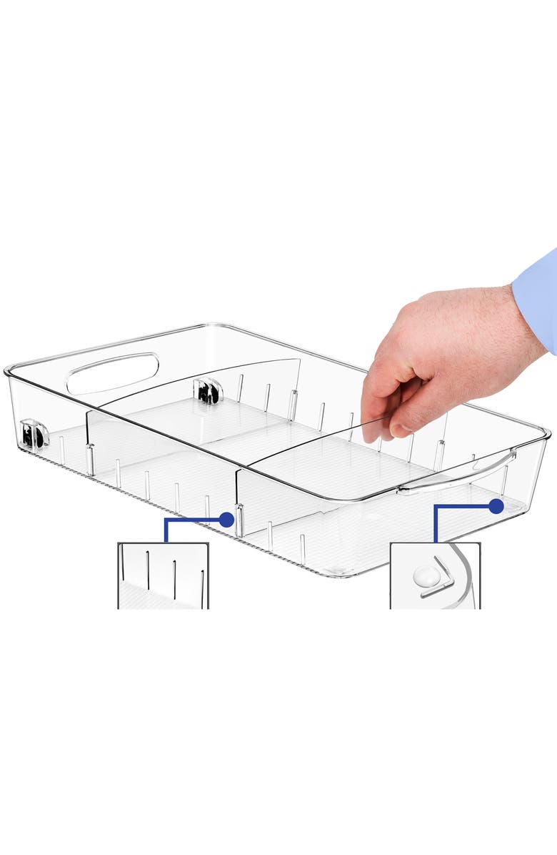 SORBUS Large 2-Pack Fridge Storage Bins on Wheels, Alternate, color,