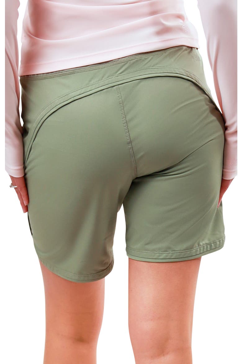 Hybrid Active Shorts, Alternate, color, Lily Pad