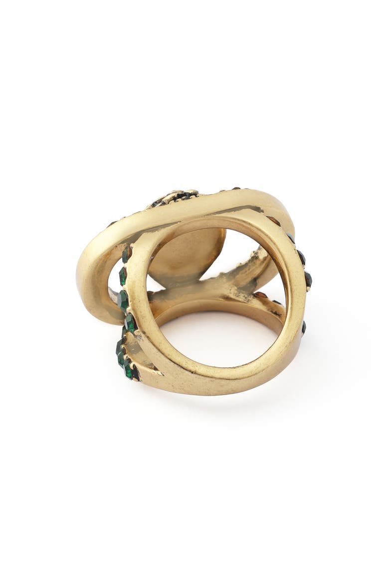 Chelsea Eagle Cutout Ring, Alternate, color, GREEN