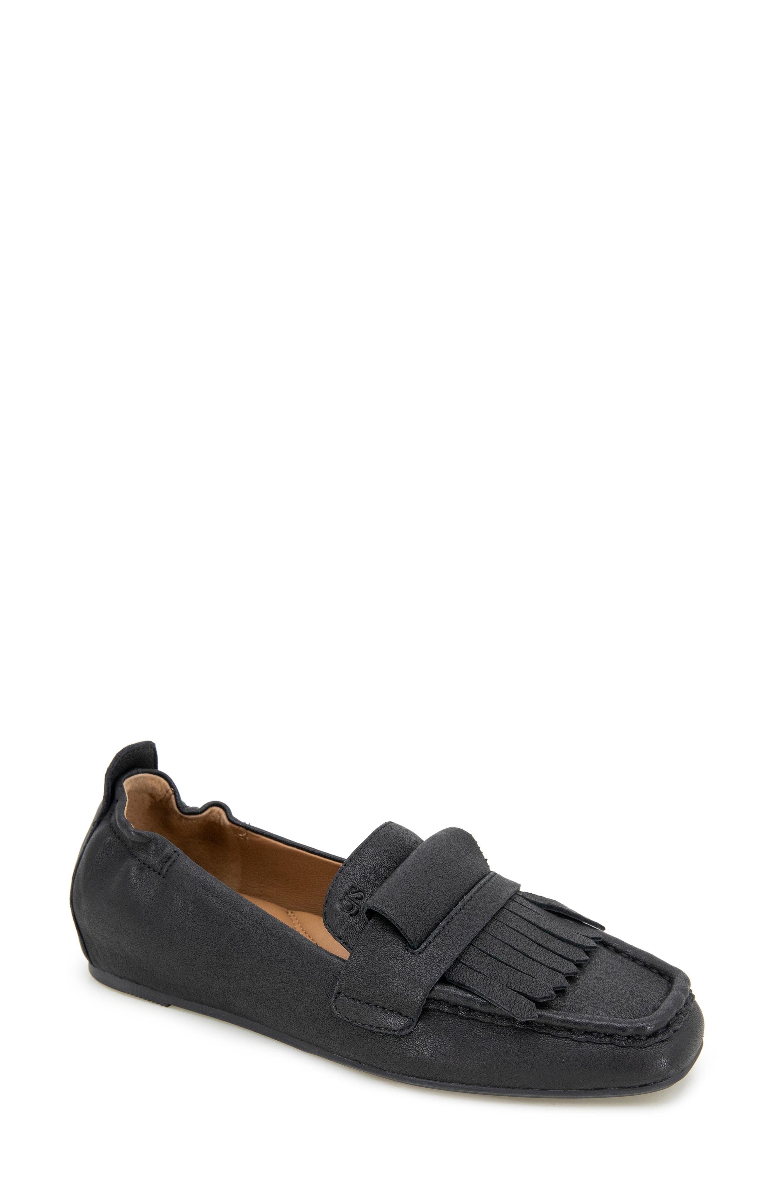 Gentle Souls Scotty Kiltie Loafer, Main, color, Black