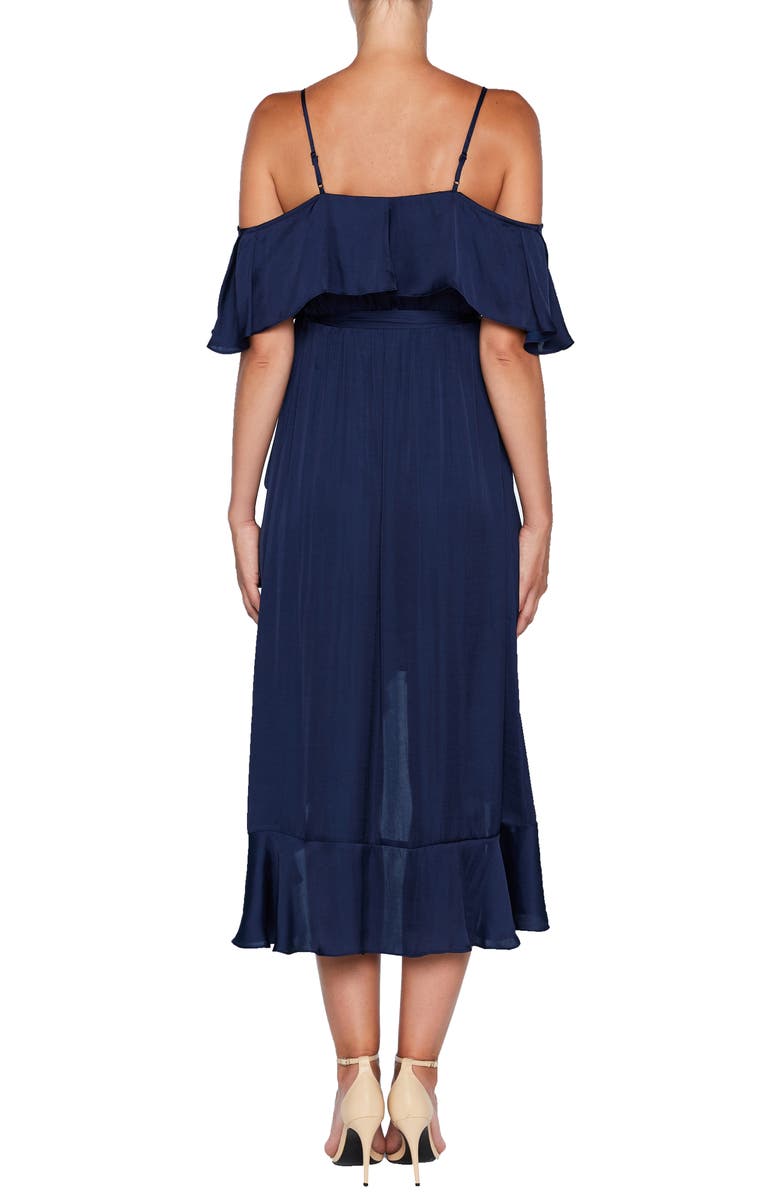 Bardot Bea Cold Shoulder Ruffle Dress, Alternate, color, 