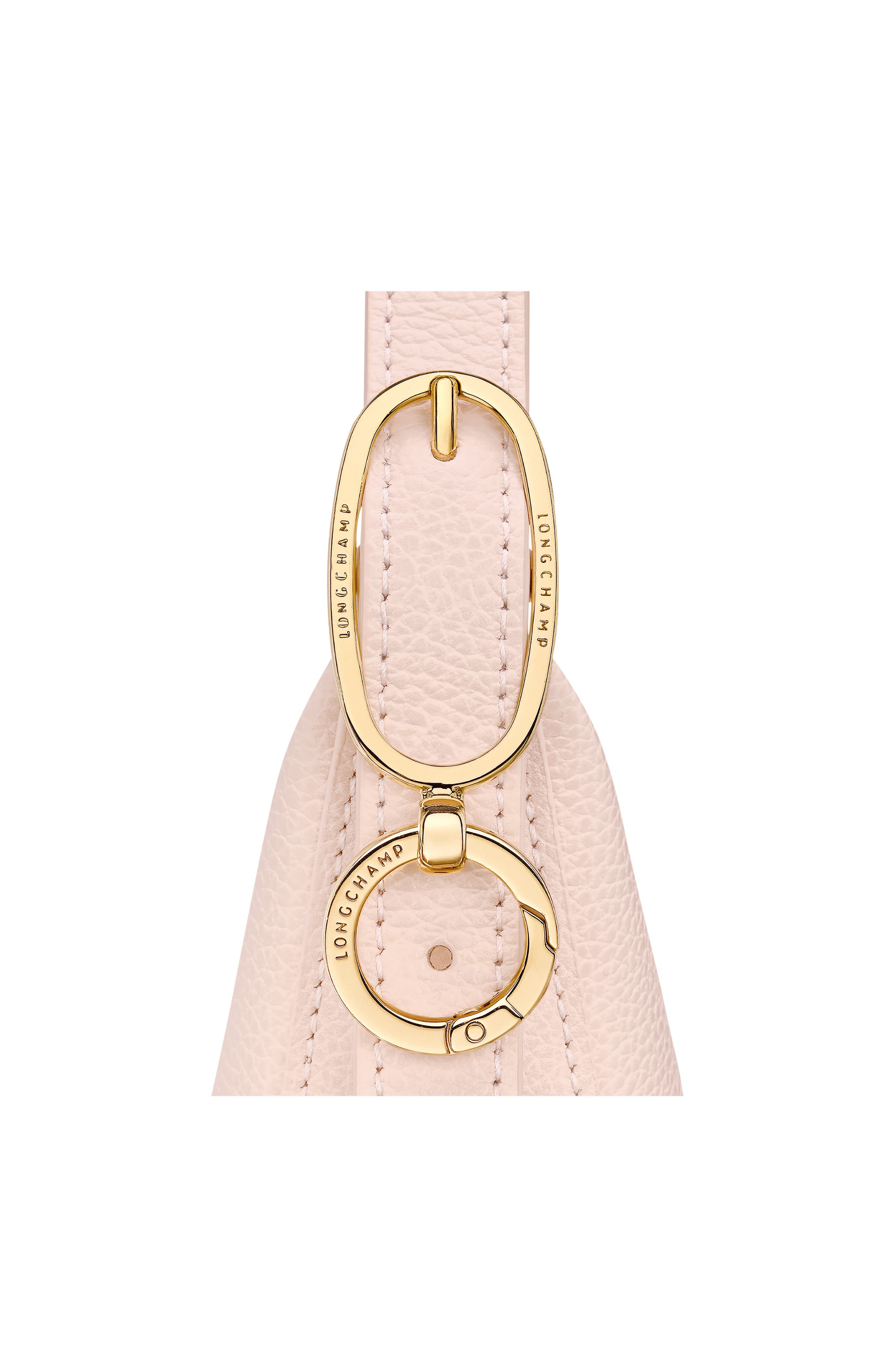 Longchamp Le Foulonne Small Leather Crossbody Bag, Alternate, color, Cream