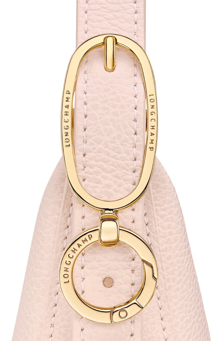 Longchamp Le Foulonne Small Leather Crossbody Bag, Alternate, color, Cream