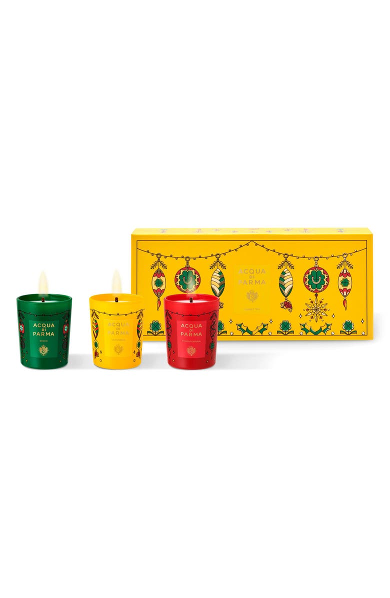 Acqua di Parma Holiday Scented Candle Trio Gift Set, Main, color, 