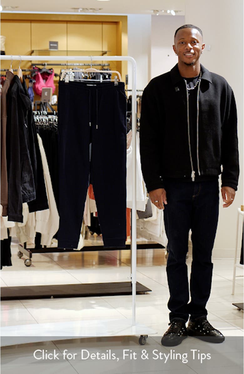 Elastic Waist Cotton Blend Joggers, sales video thumbnail