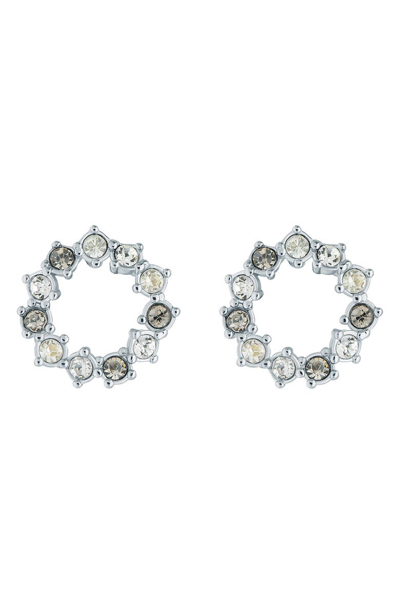 Ted Baker London Cresina Crystal Hoop Stud Earrings, Main, color, 