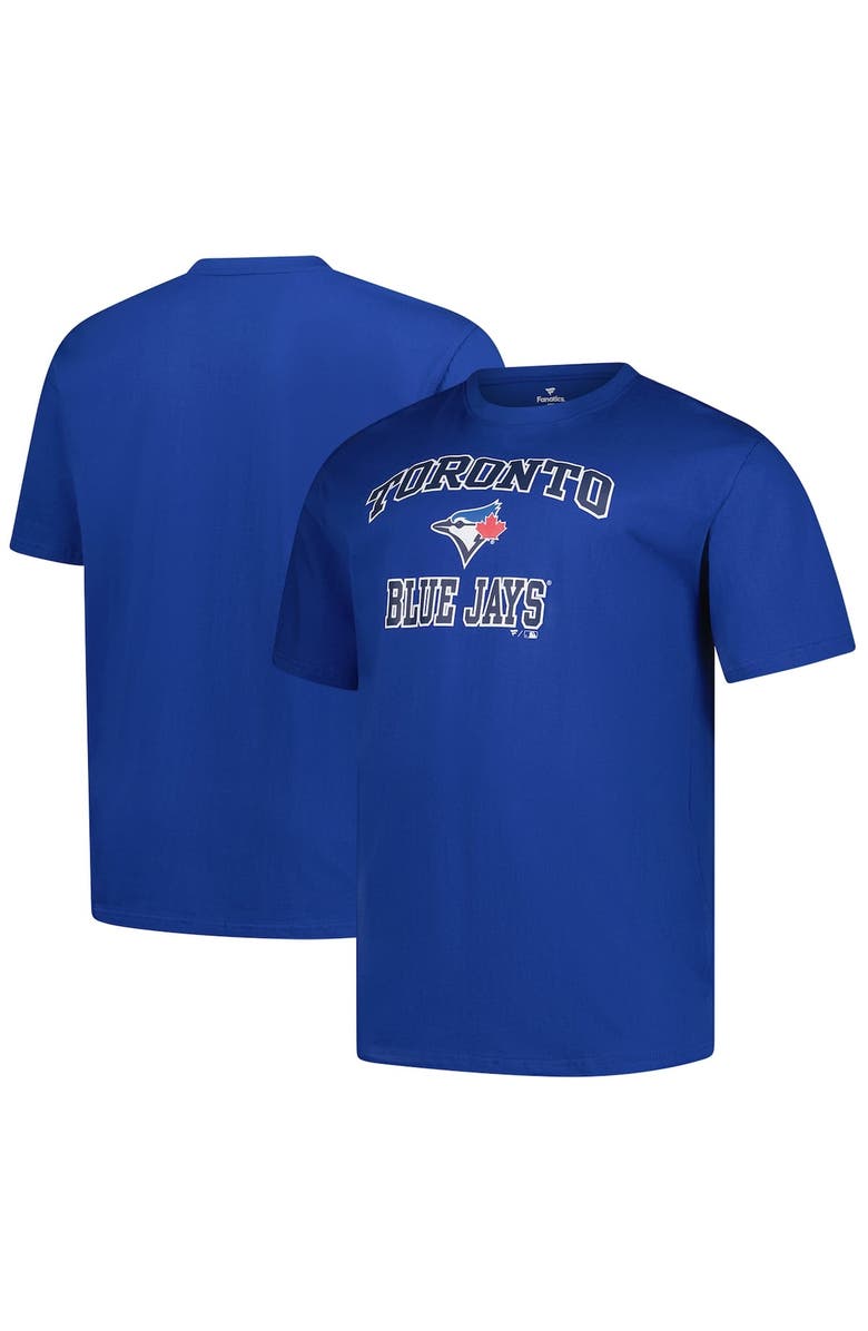 PROFILE Men's Profile  Royal Toronto Blue Jays Big & Tall Heart & Soul T-Shirt, Alternate, color, 