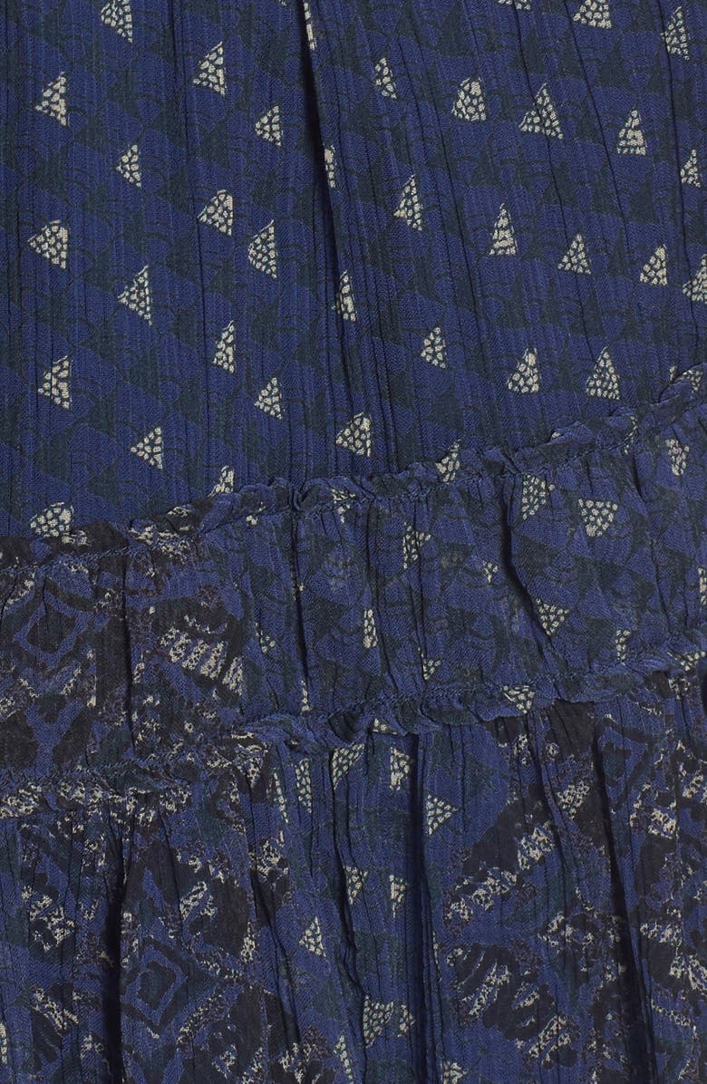 Lucky Brand Shirred Peasant Top, Alternate, color, 