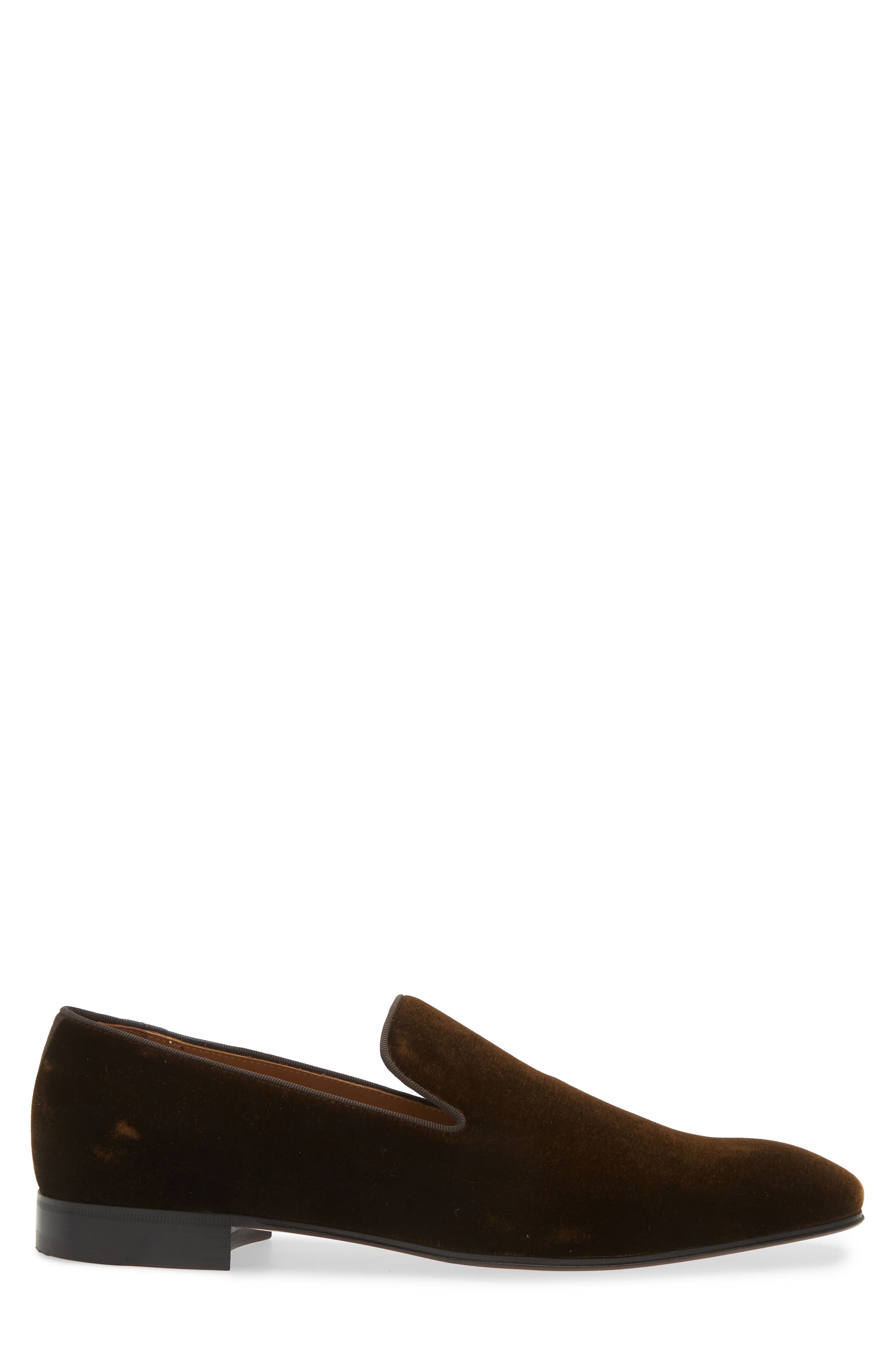 Harrier Venetian Loafer, Alternate, color, DARK BROWN VELVET