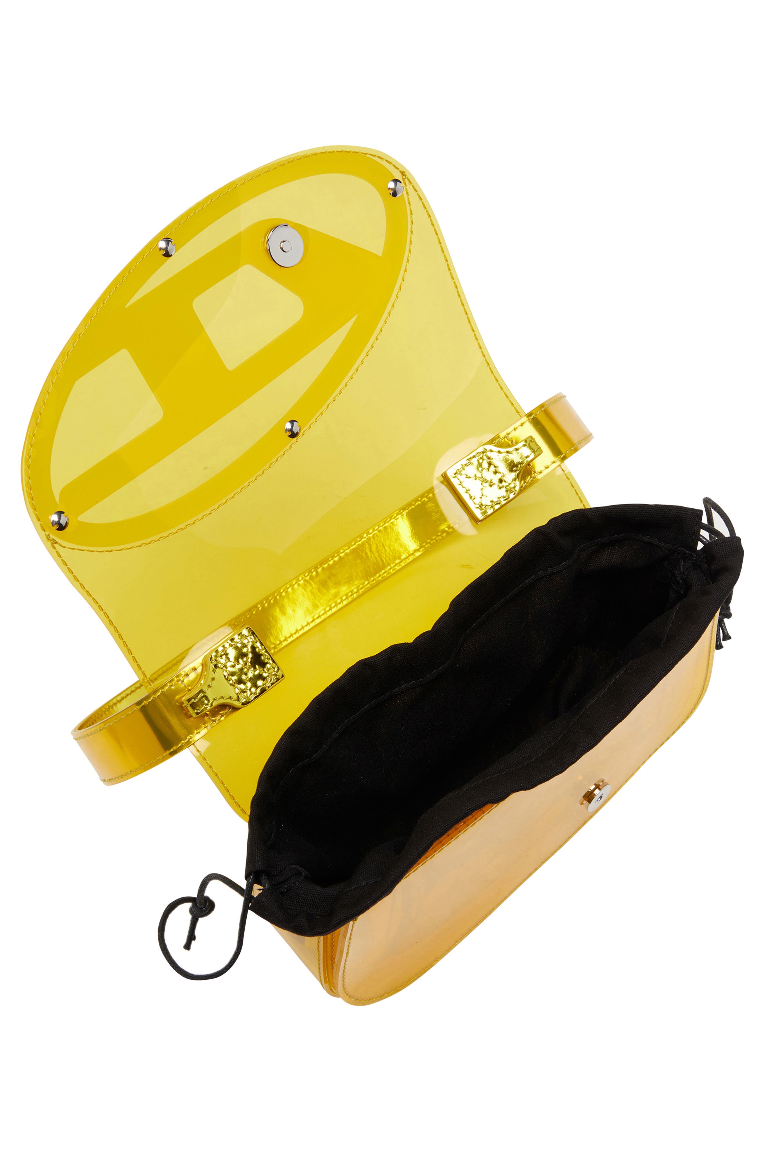 DIESEL<sup>®</sup> 1DR-Iconic Transparent TPU Shoulder Bag, Alternate, color, Yellow