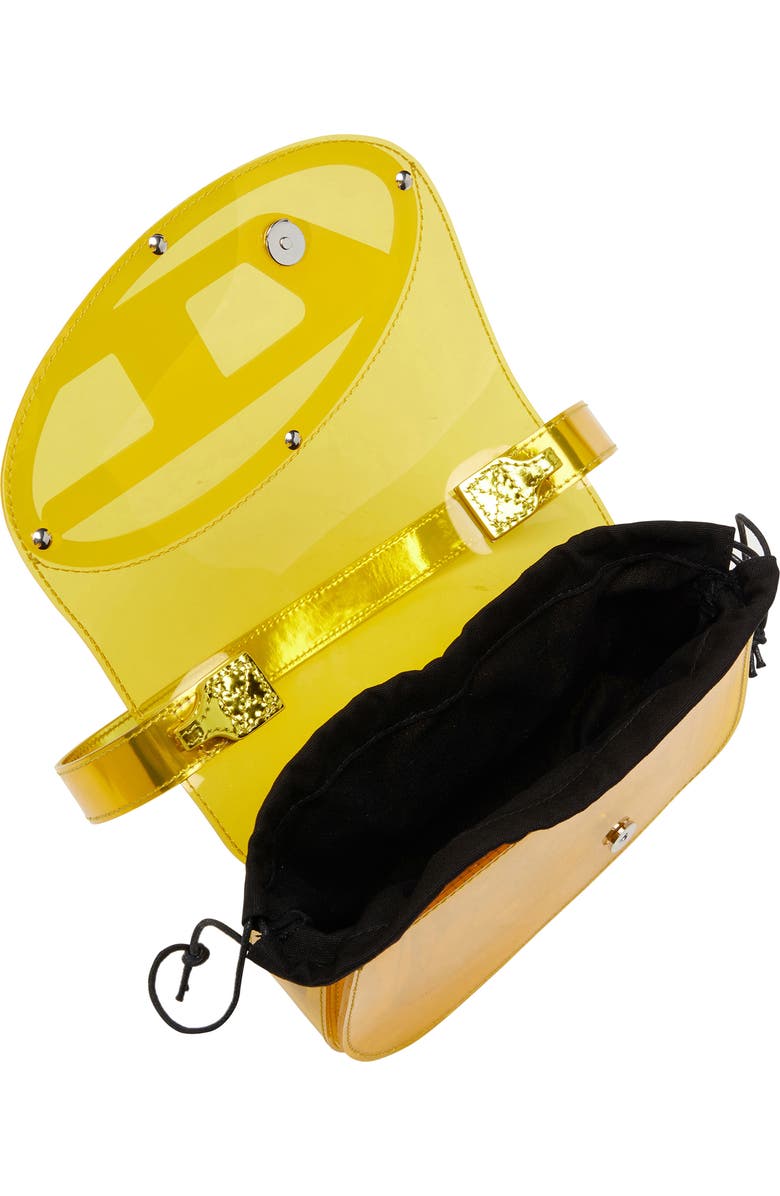 DIESEL<sup>®</sup> 1DR-Iconic Transparent TPU Shoulder Bag, Alternate, color, Yellow