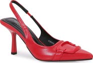 BERNESS Buckled Pointed Toe Slingback Pump