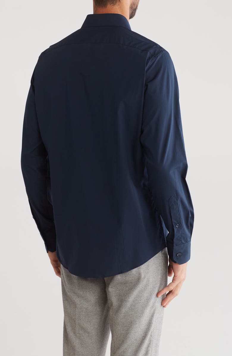 Cavalli Class Comfort Fit Cotton Dress Shirt, Alternate, color, Navy