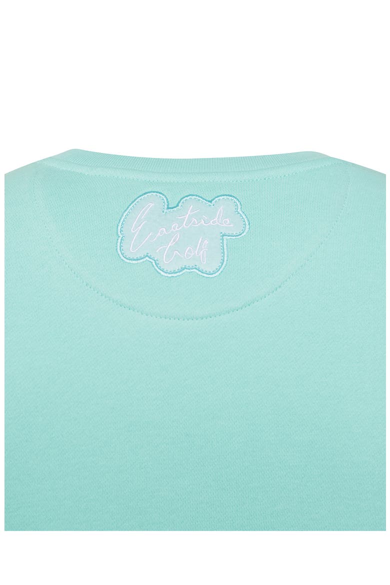 Swingman Appliqué Sweatshirt, Alternate, color, AQUA SKY
