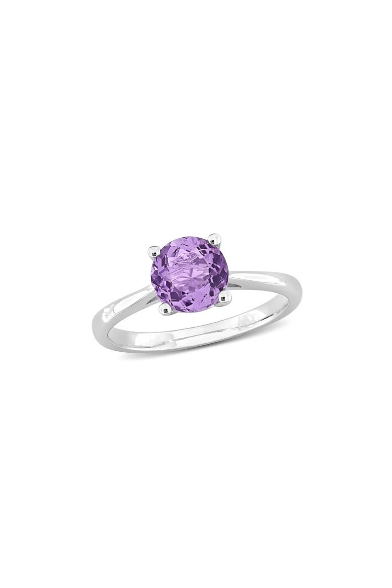 Amethyst Solitaire Ring, Main, color, PURPLE