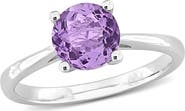 DELMAR Amethyst Solitaire Ring
