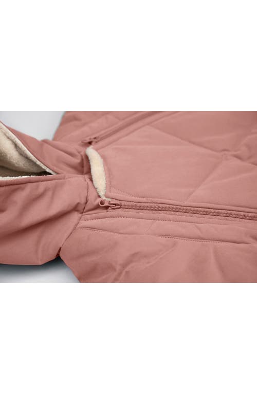 7 A.m. Enfant Benji Water Repellent Hooded Snowsuit With Attached Mittens In Pink