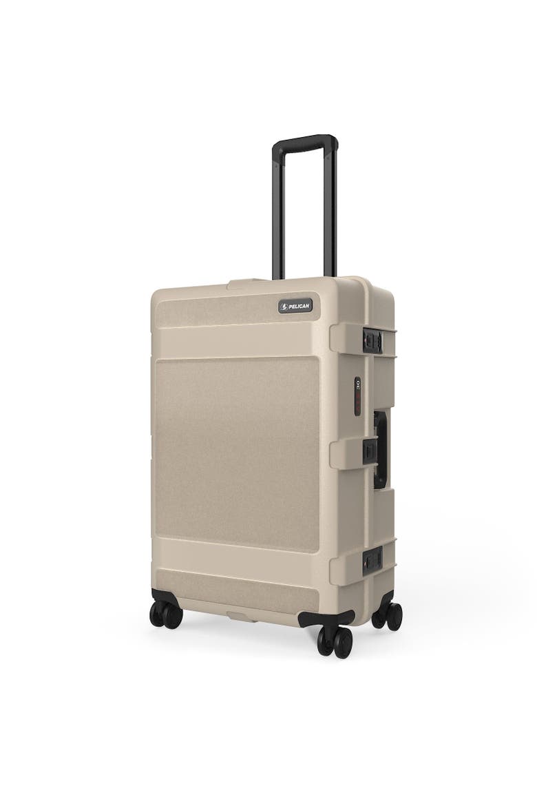 ATX Waterproof Hardshell Large Size Check-In Suitcase, Main, color, Sand