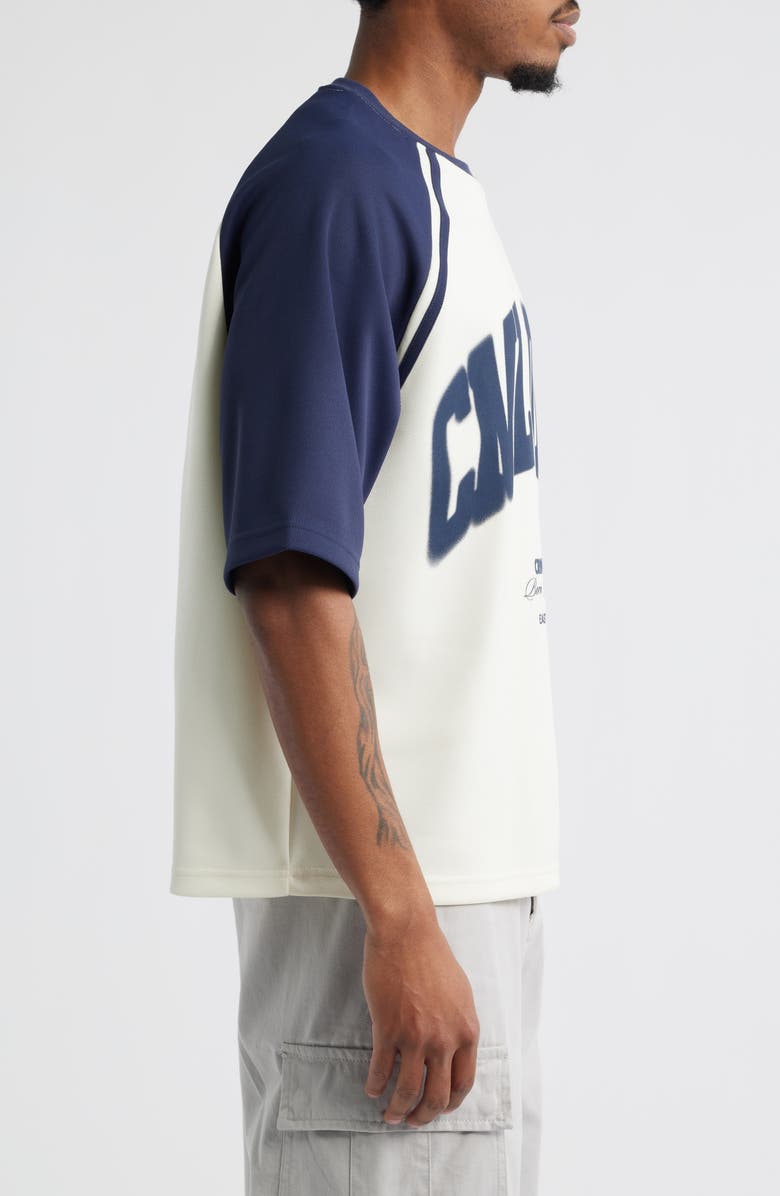 CRIMINAL DAMAGE Varsity Icon Colorblock Cotton Graphic T-Shirt, Alternate, color, 