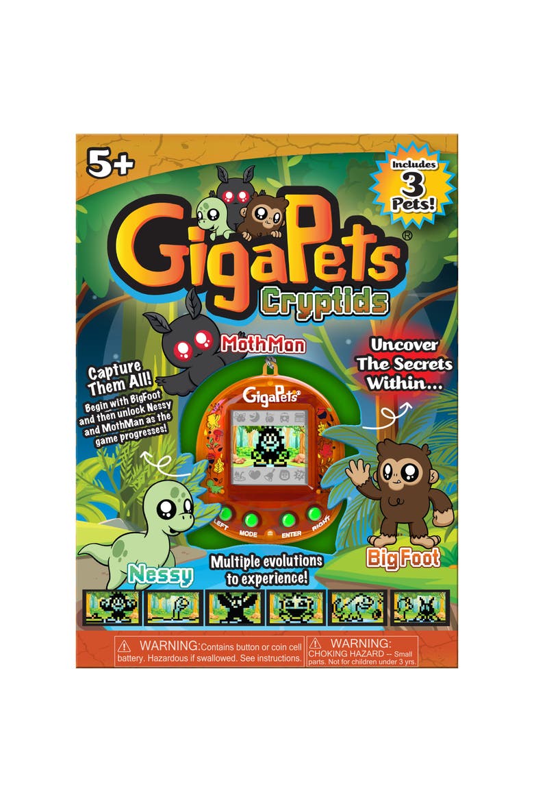 Cryptids, 3 Pets in 1, Virtual Interactive Pet Keychain,Ages 5+, Main, color, Multicolored