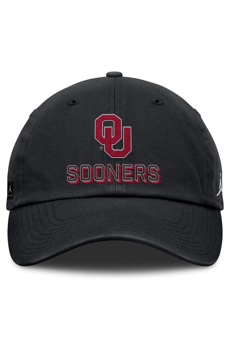 Jordan Brand Men's Jordan Brand Black Oklahoma Sooners 2025 On-Field Club Adjustable Hat, Alternate, color, Black