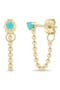 selected 14K Yellow Gold / Turquoise