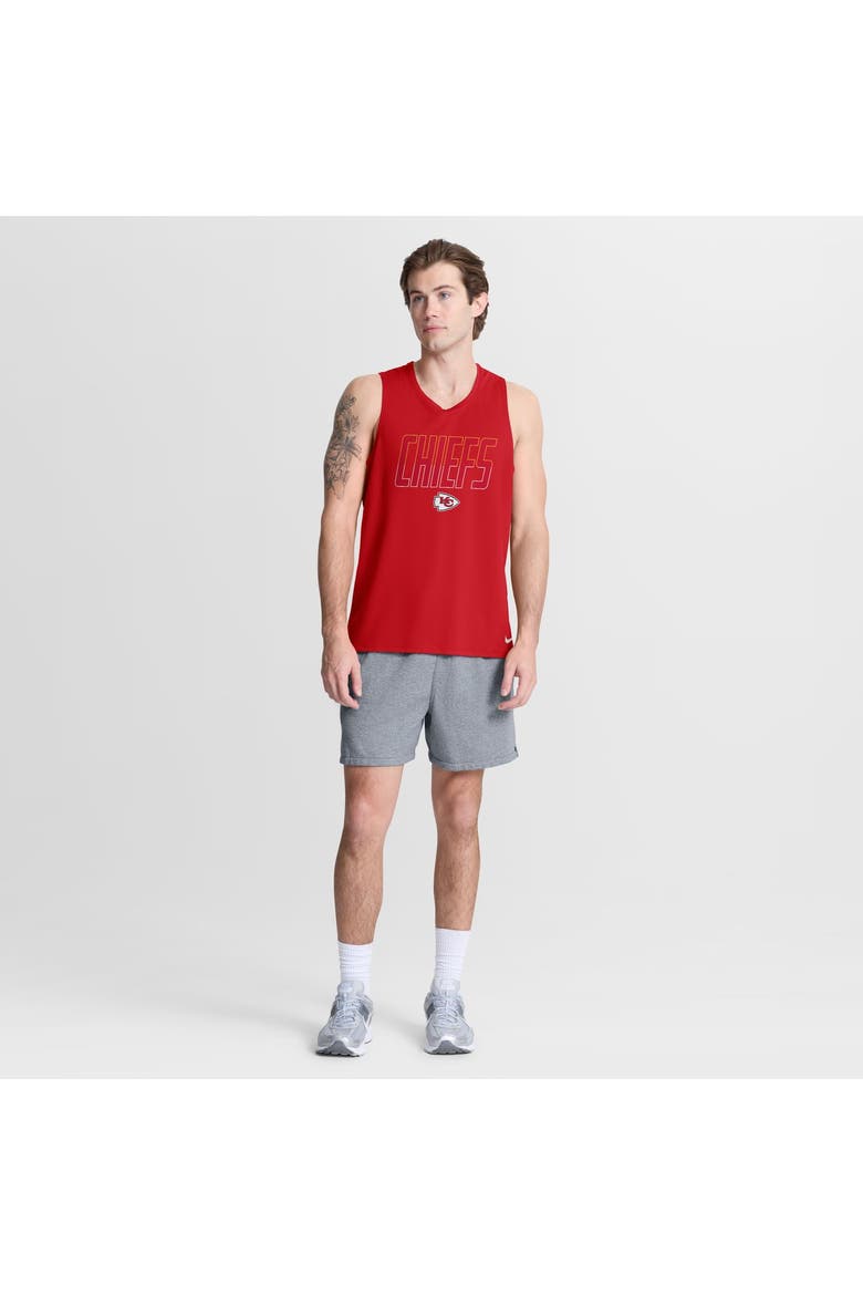 Men's Nike Red Kansas City Chiefs Kickoff Miler Dri-FIT Tank​ Top, Alternate, color, Red