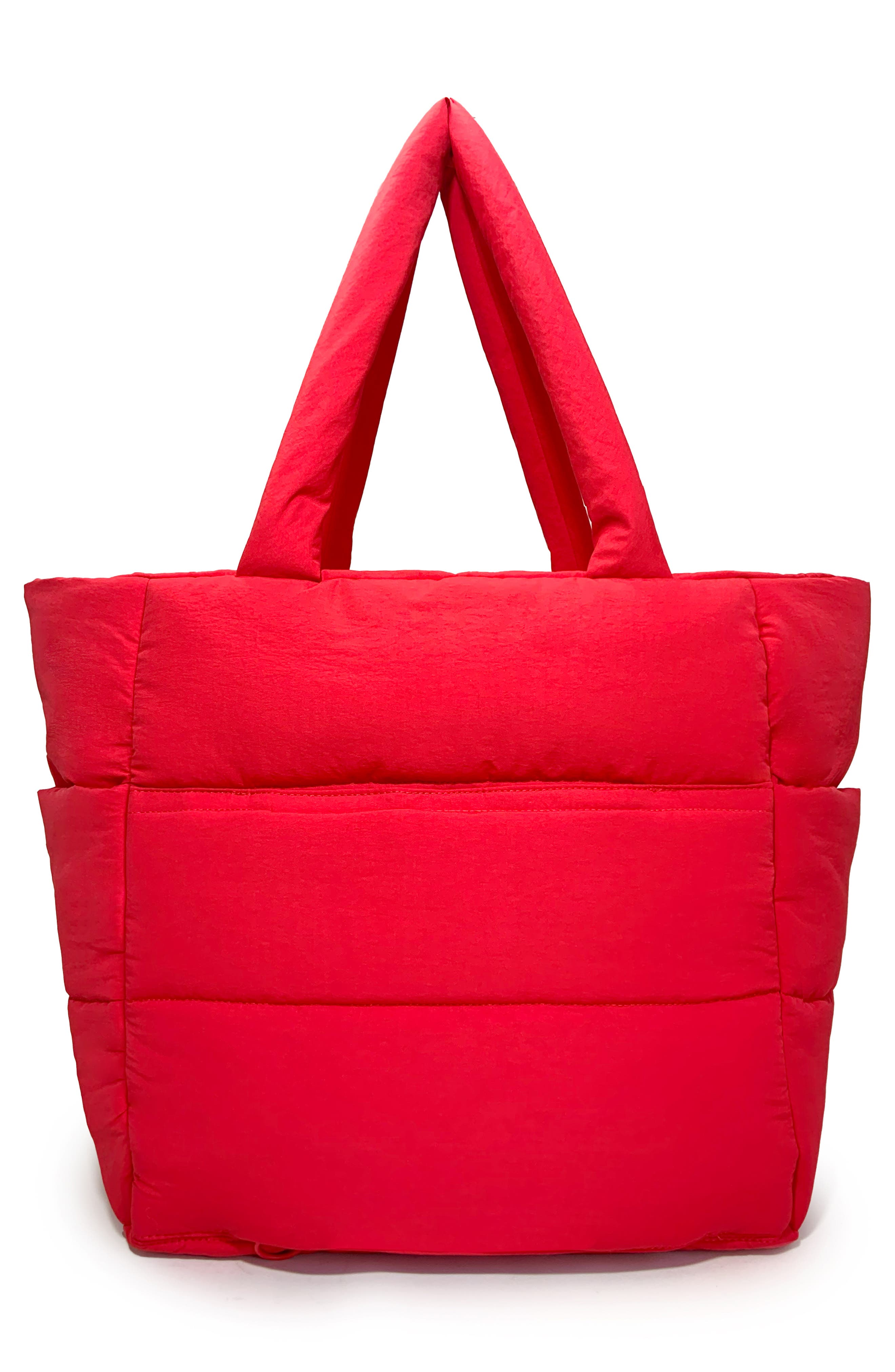 Thacker Quinn Quilted Nylon Tote Bag, Alternate, color, Apple