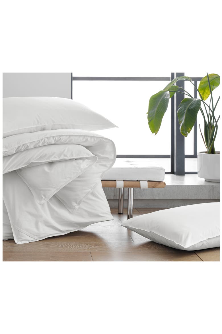 Clean Essentials Pillow & Pillow Protector Set, Alternate, color, WHITE