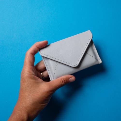 Casupo Mini Envelope Wallet With Rfid Protection In Blue