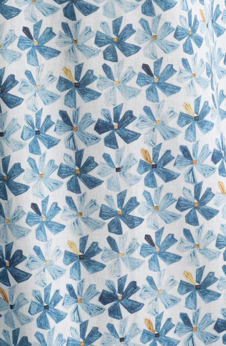 Scott Barber Regular Fit Floral Short Sleeve Cotton Button-Up Shirt, Alternate, color,