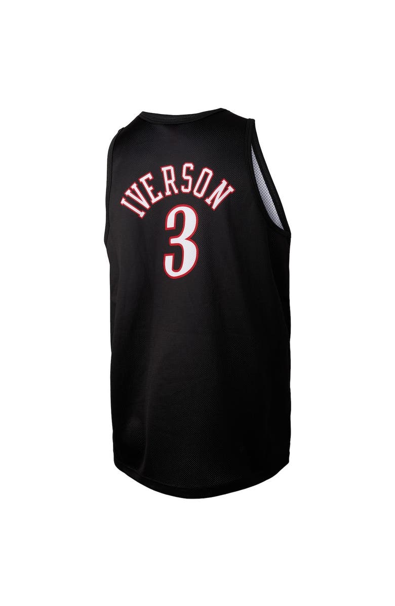 Mitchell & Ness Men's Mitchell & Ness Allen Iverson Black Philadelphia 76ers Slam Player Tank Top, Alternate, color,