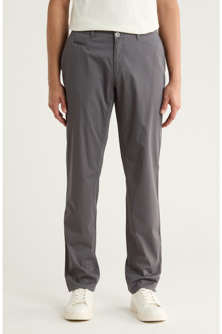 Fabio IDX Flat Front Modern Fit Cotton Blend Chinos, Main, color, STREET