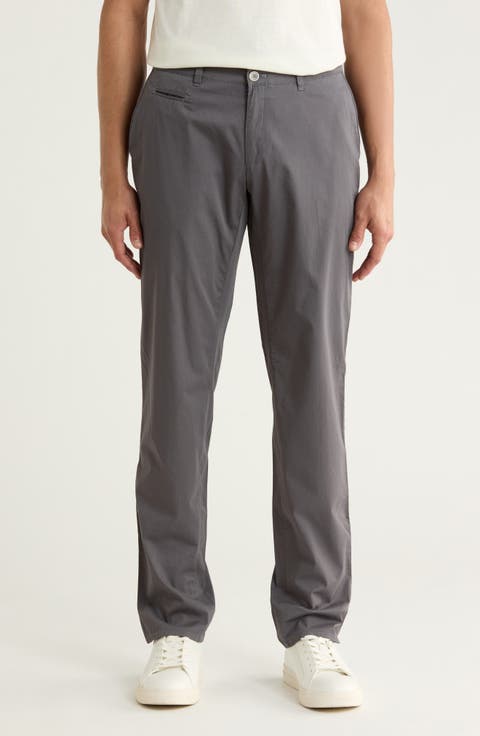 Fabio IDX Flat Front Modern Fit Cotton Blend Chinos