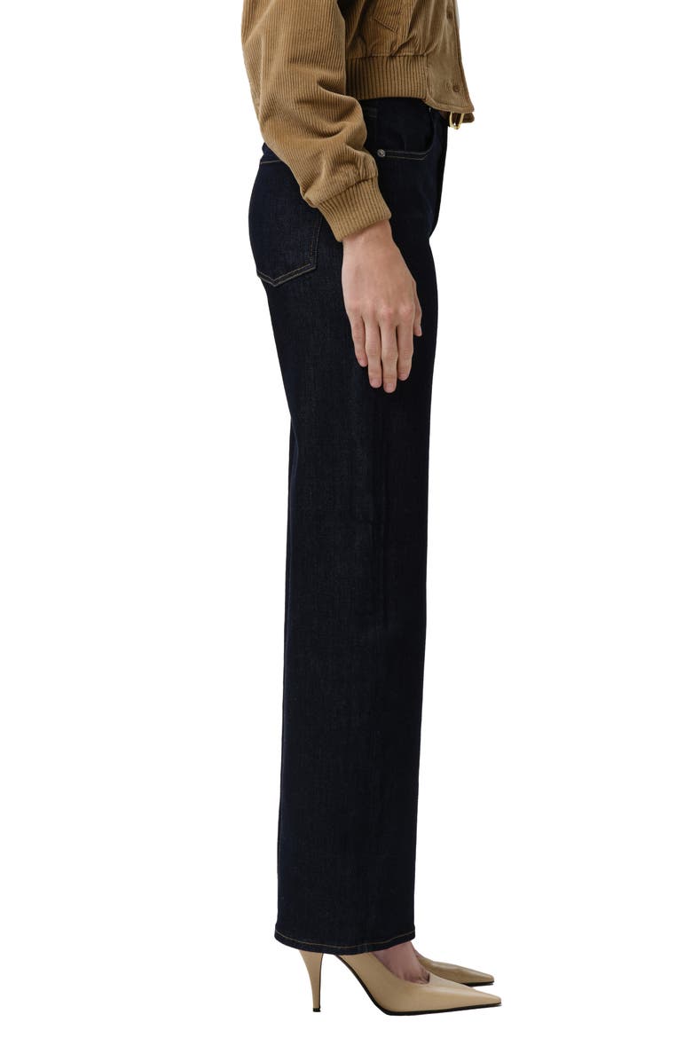 Annina High Waist Straight Leg Jeans, Alternate, color, INKY RINSE DARK INDIGO