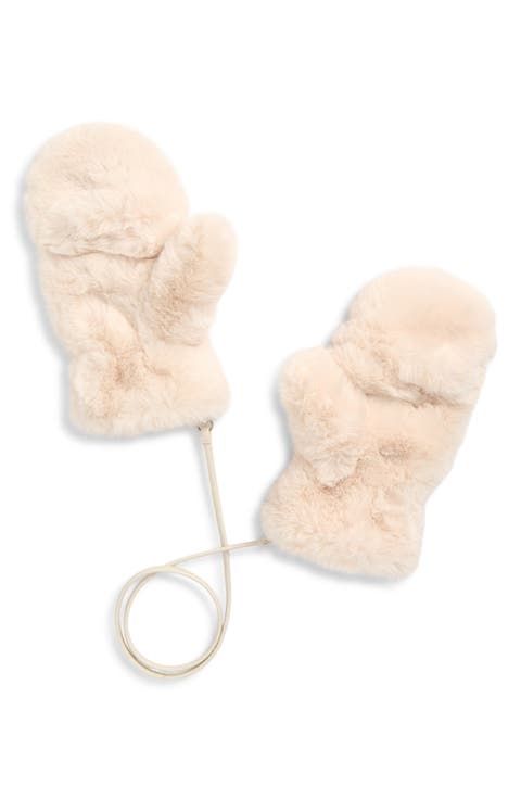 Rae Faux Fur Mittens