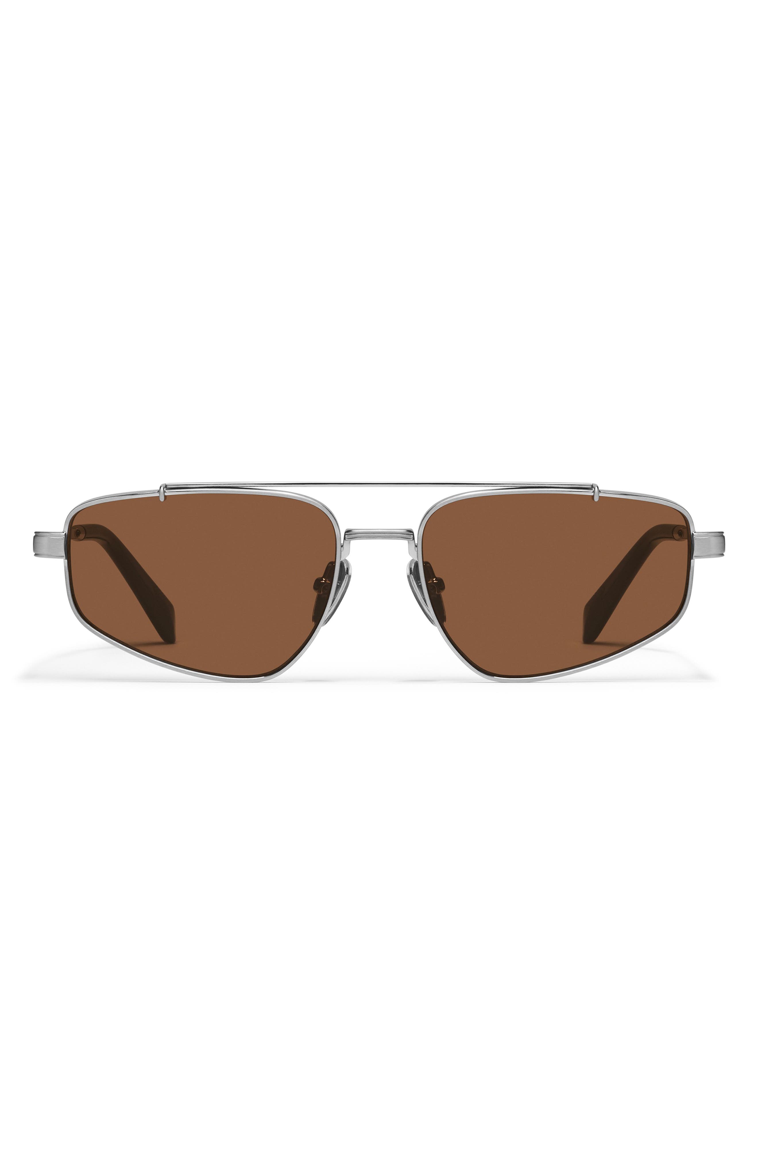 BRUSHED SILVER/ BROWN
