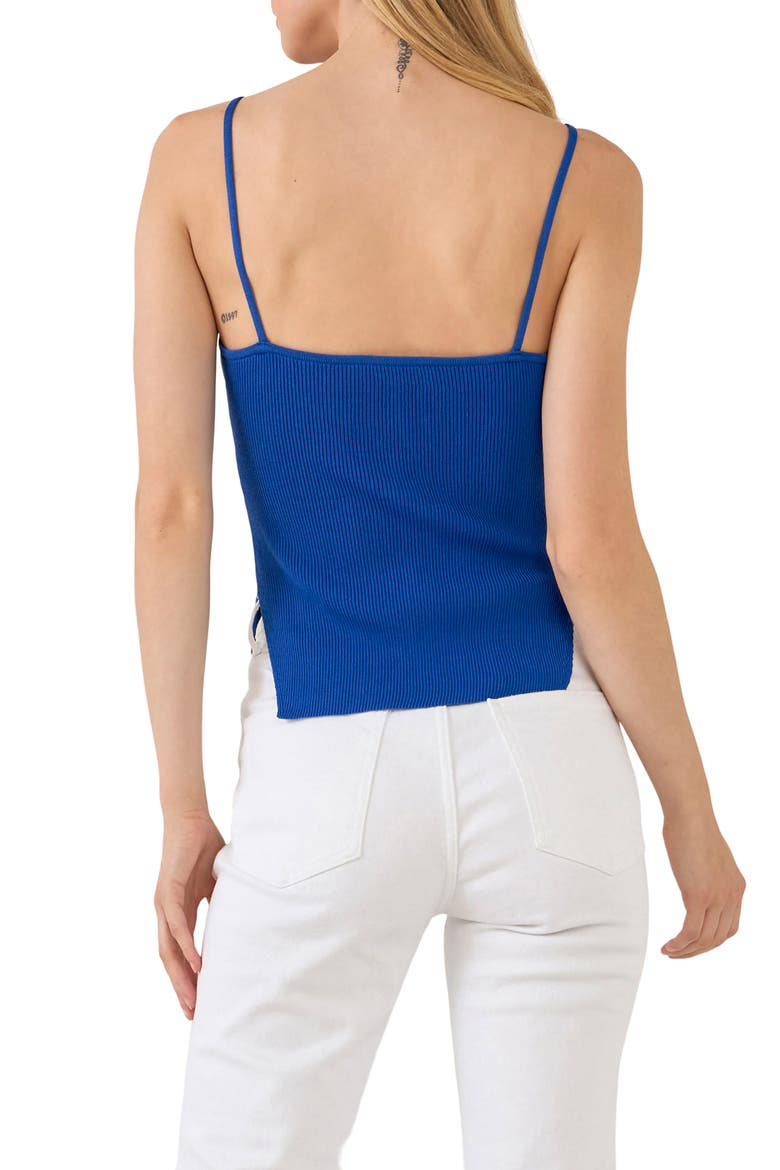 Ribbed Corset Camisole, Alternate, color, BLUE
