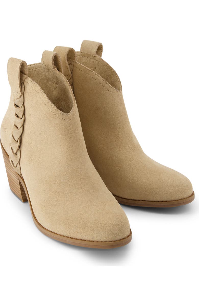TOMS Constance Braid Bootie, Alternate, color, Natural