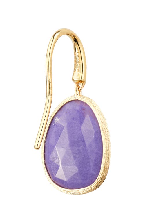 Marco Bicego Lunaria Charoite & Diamond Drop Earrings
