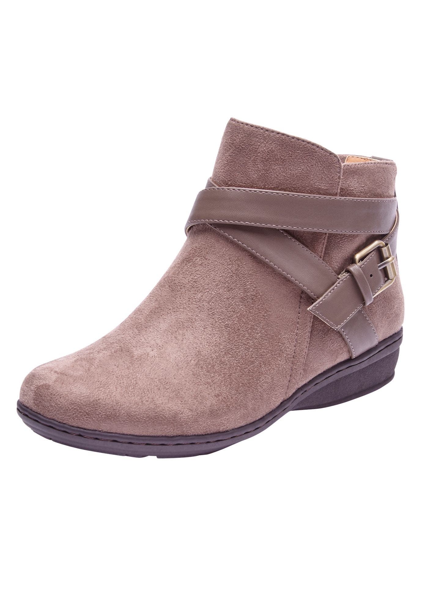 Comfortview The Bronte Bootie, Main, color, Dark Taupe