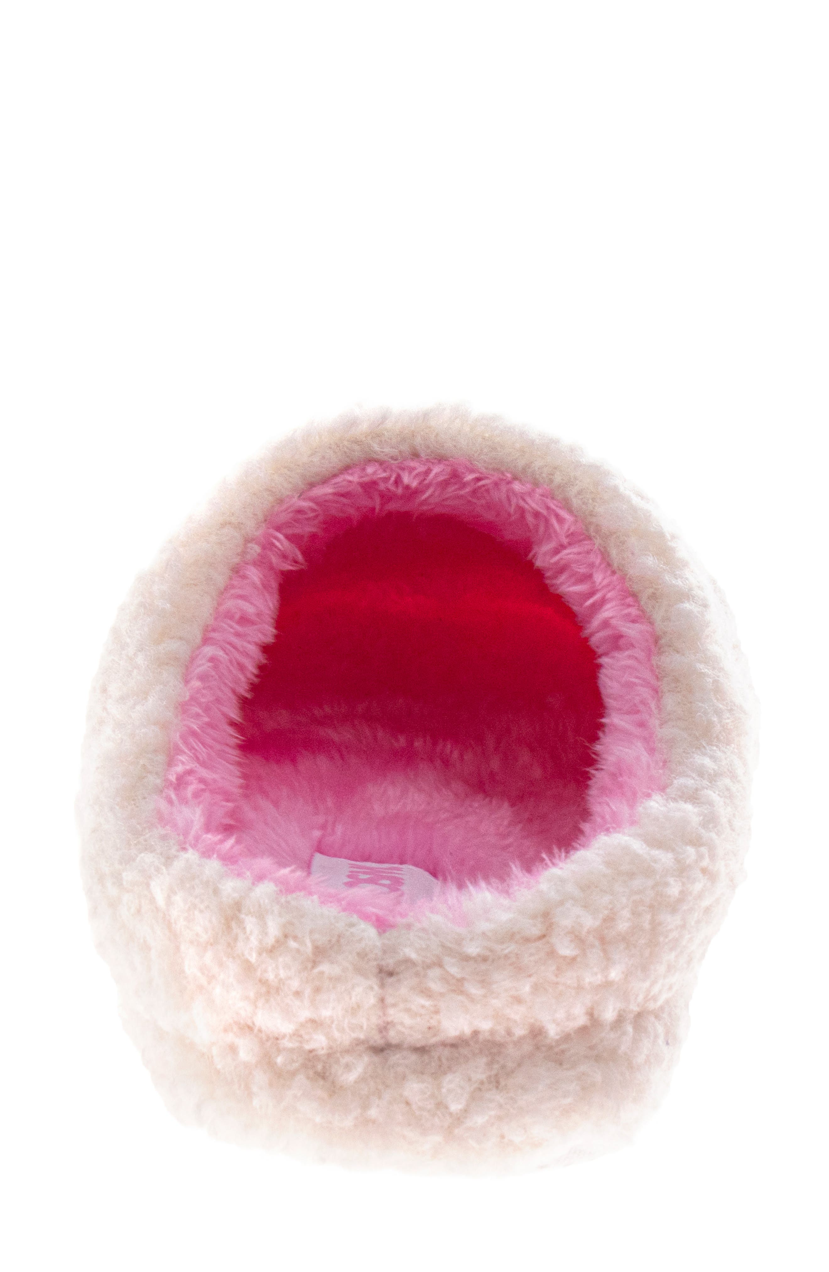 JOSMO Cozy Hearts Scuff Slipper, Alternate, color, White/ Pink