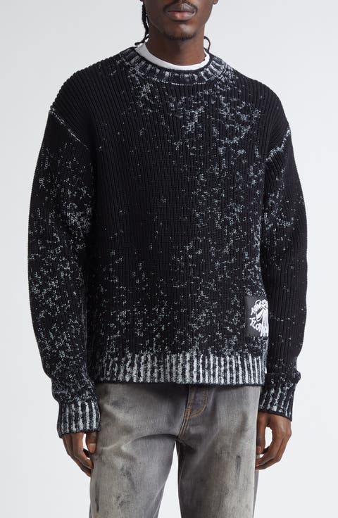 Acne Studios Crop ODICE EMBOSS Crewneck Sweatshirt women