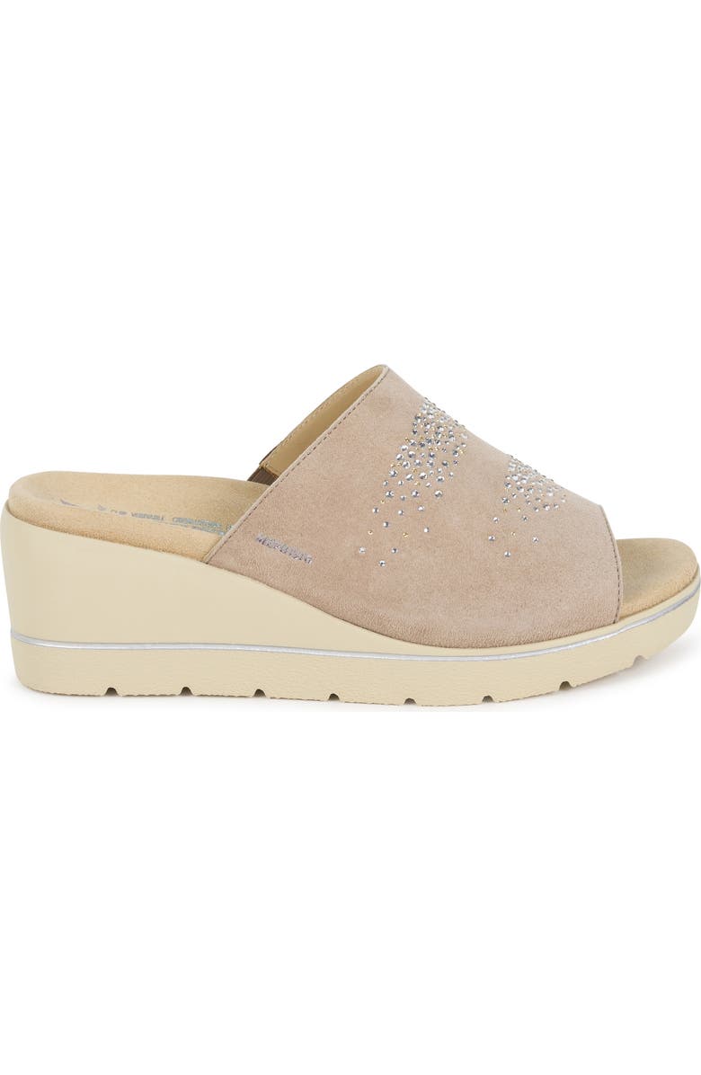 Mephisto Enzia Sparkle Wedge Slide Sandal, Alternate, color,