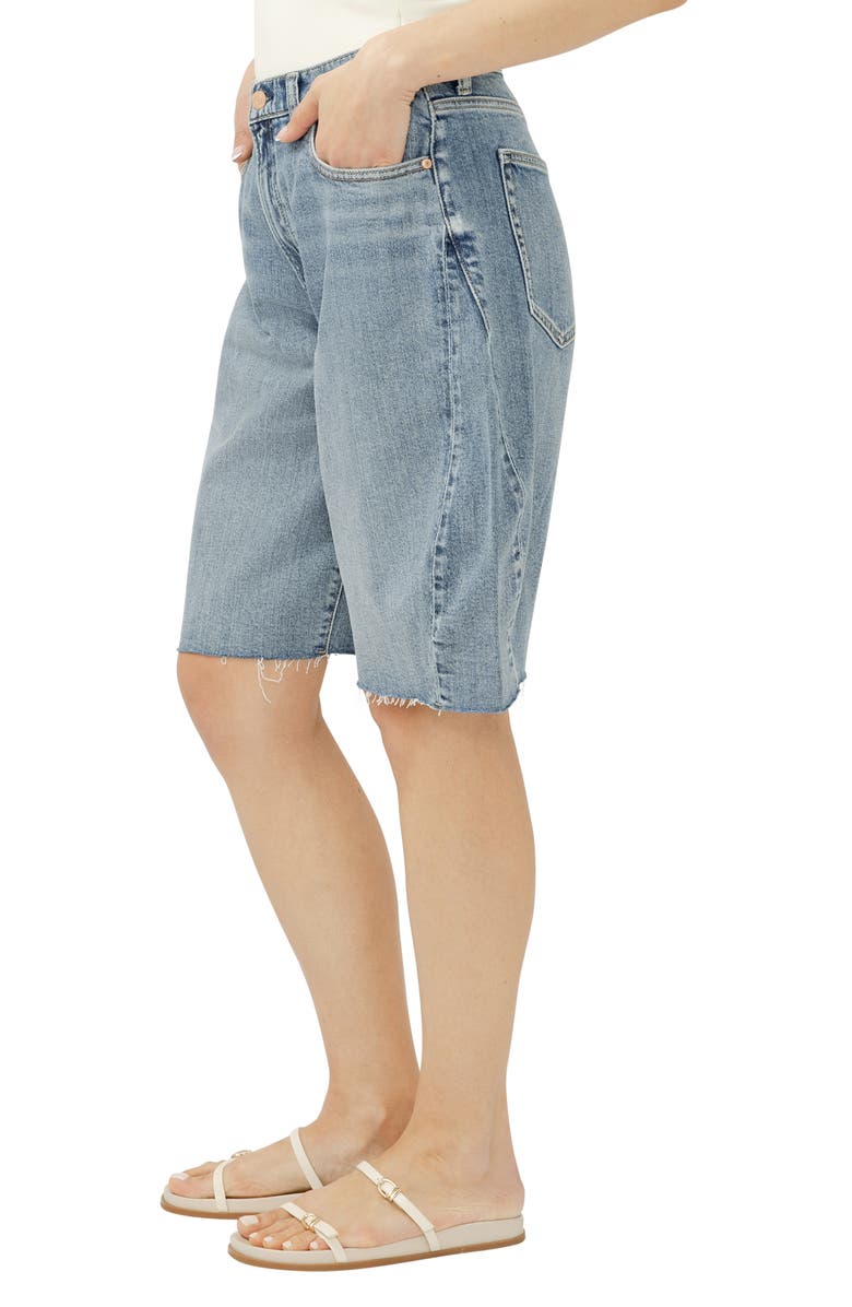 Silver Jeans Co. Curve Bermuda Denim Shorts, Alternate, color, 