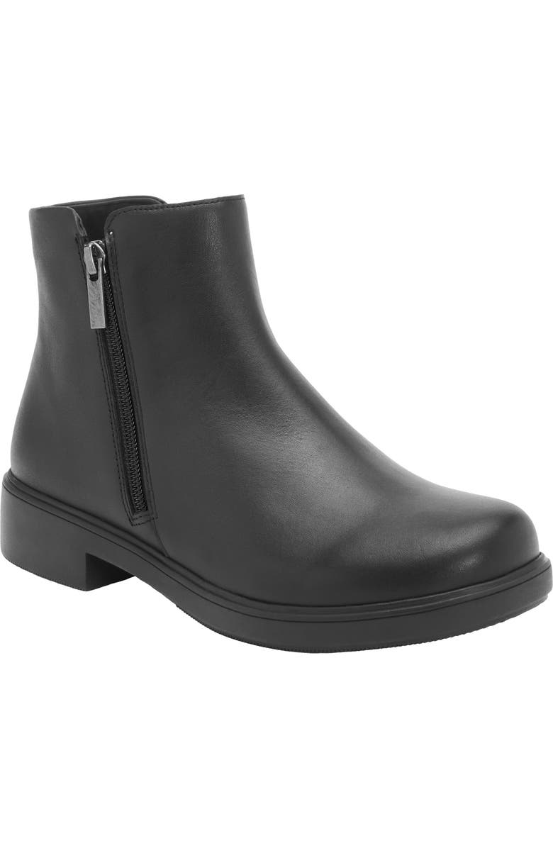 ABEO Compass Zip Boot, Main, color, Black Leather - Regular