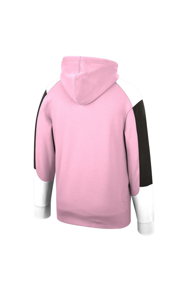 Men's Mitchell & Ness Pink Inter Miami CF Fusion Fleece Pullover Hoodie, Alternate, color, Pink