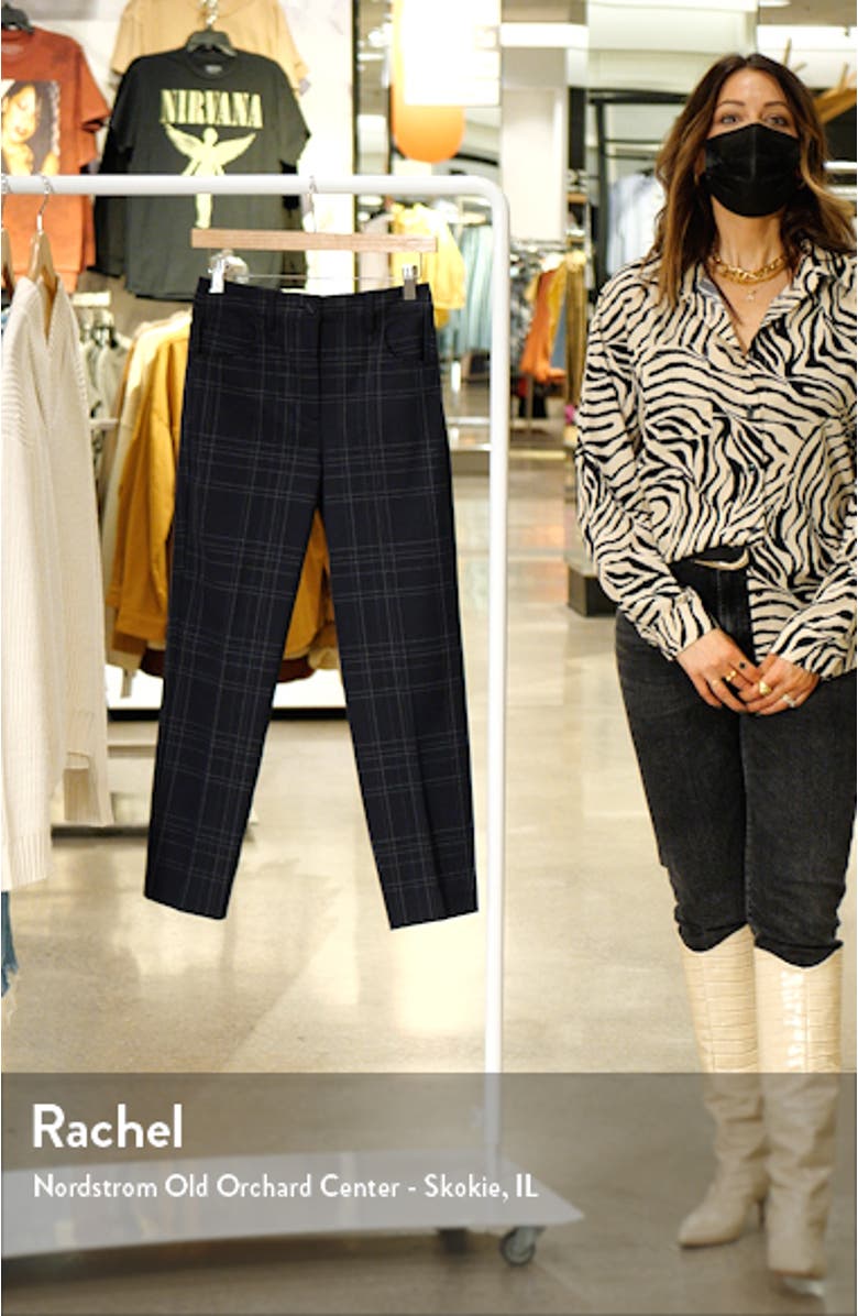 Treeca Dover Windowpane Plaid Trousers, sales video thumbnail