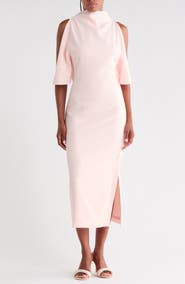 Reiss Petra Cold Shoulder Midi Dress