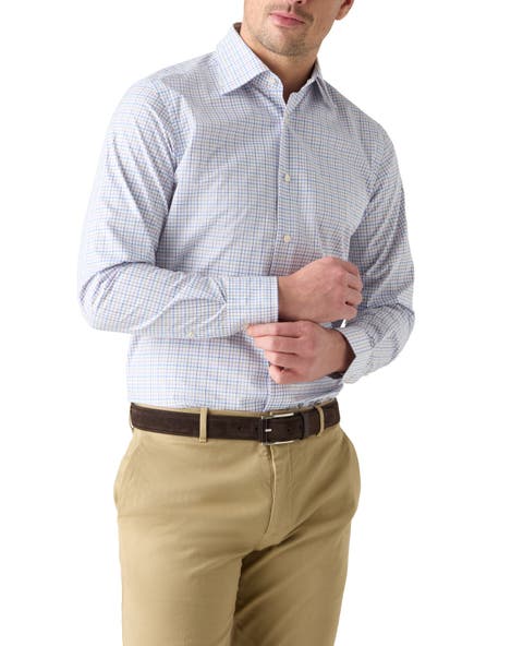 Madison Check Light Weight Poplin Shirt in Contemporary fit